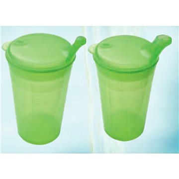 

Sundo Hrnek se dvěma víčky s krátkými náustky, nápoje, pokrmy, 250 ml, zelená