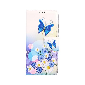 

TopQ Kryt Xiaomi Redmi 9A knížkový Bílý s motýlkem 51522