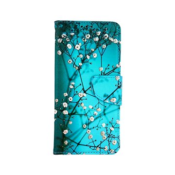 

TopQ Pouzdro Samsung A53 5G knížkové Modré s květy 73507