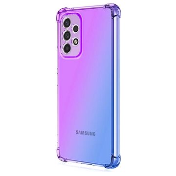 

TopQ Kryt Samsung A33 5G silikon Shock duhový fialovo-modrý 73997