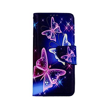 

TopQ Pouzdro Realme 9 Pro+ knížkové Modré s motýlky 71504