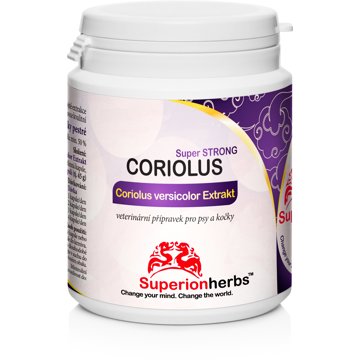 

Superionherbs Coriolus versicolor Extrakt 50 % polysacharidů, 90 kapslí