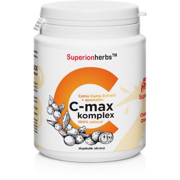 

Superionherbs C-MAX komplex - přírodní zdroj vitaminu C, 90 tobolek