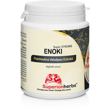 

Superionherbs Enoki - extrakt z penízovky sametonohé, 90 tobolek