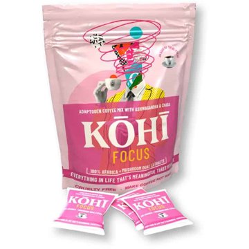 

Superionherbs Kohi-Focus adaptogen coffee mix with ashwagandha & chaga, 20 porcí