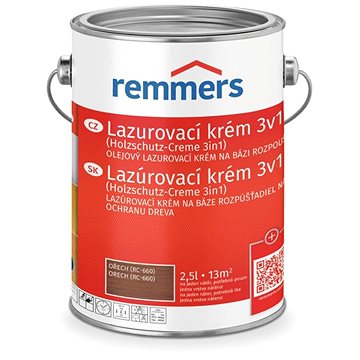 

Remmers HK lazurovací krém 2,5 l Nussbaum / Ořech