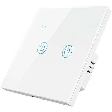 

Surtep Tuya Smart vypínač osvětlení DS-101BW-2-tlačítkový, barva bílá