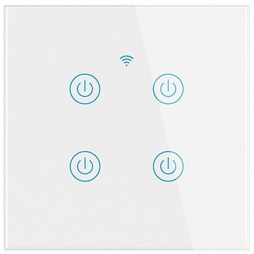 

Surtep Tuya Smart vypínač osvětlení DS-101BW-4-tlačítkový, barva bílá
