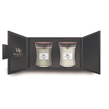 

WOODWICK dárkový set 2× střední svíčka