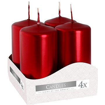 

BISPOL Adventní Metalická Červená 4× 80 g