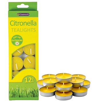 

CITRONELLA čajové svíčky proti komárům 12 ks