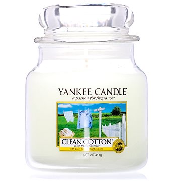 

YANKEE CANDLE Classic střední Clean Cotton 411 g