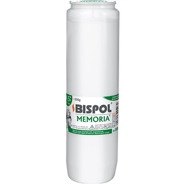 

BISPOL hřbitovní svíčka Memoria bílá 108 h