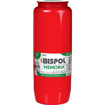

BISPOL hřbitovní svíčka Memoria červená 144 h