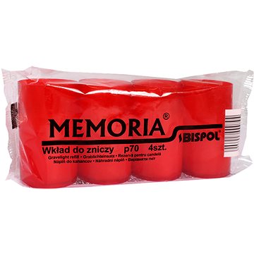 

BISPOL hřbitovní svíčky Memoria červená 4× 70 g