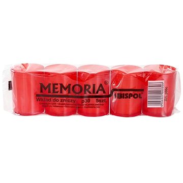 

BISPOL hřbitovní svíčky Memoria červené 5× 30 g