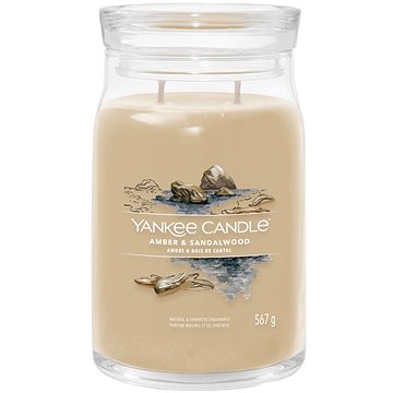 

YANKEE CANDLE Signature sklo 2 knoty Amber & Sandalwood 567 g