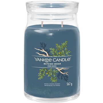 

YANKEE CANDLE Signature sklo 2 knoty Bayside Cedar 567 g