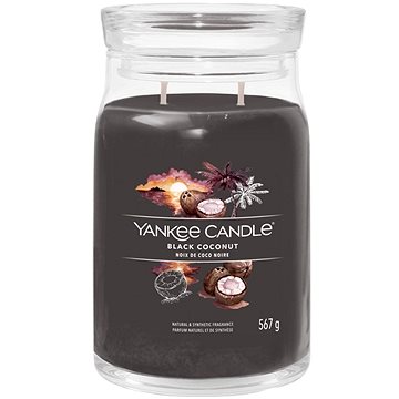

YANKEE CANDLE Signature sklo 2 knoty Black Coconut 567 g