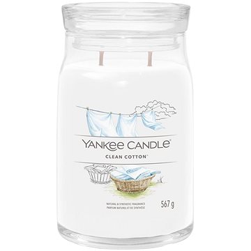 

YANKEE CANDLE Signature sklo 2 knoty Clean Cotton 567 g