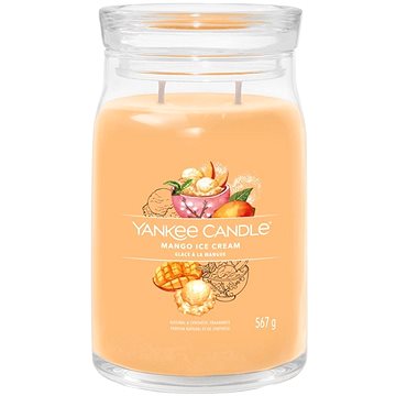 

YANKEE CANDLE Signature sklo 2 knoty Mango Ice Cream 567 g