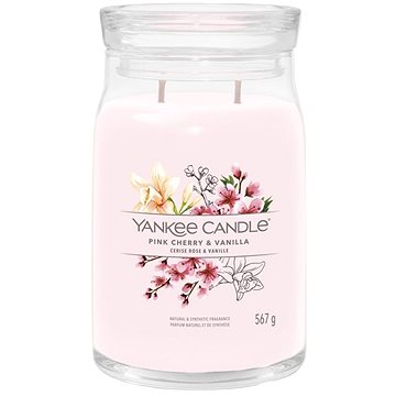 

YANKEE CANDLE Signature sklo 2 knoty Pink Cherry & Vanilla 567 g