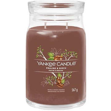 

YANKEE CANDLE Signature sklo 2 knoty Praline & Birch 567 g