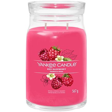 

YANKEE CANDLE Signature sklo 2 knoty Red Raspberry 567 g