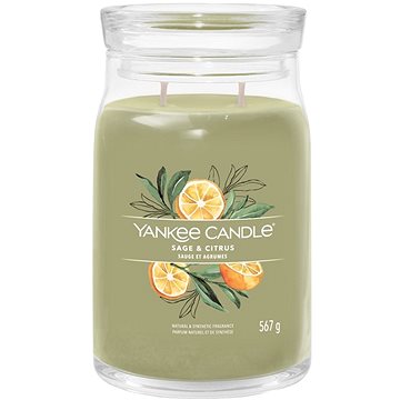 

YANKEE CANDLE Signature sklo 2 knoty Sage & Citrus 567 g