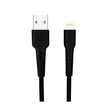 

Swissten datový kabel lightning 1m černý