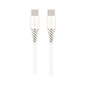 Swissten datový kabel USB-C / USB-C Power Delivery (100W) 2,5m bílý