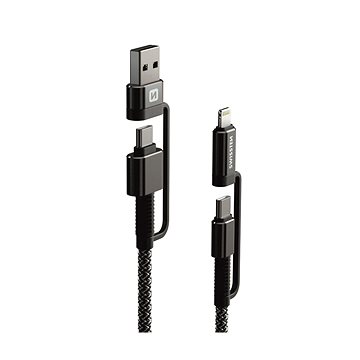 Swissten Kevlar 4in1 3A 1.5m antracit