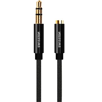 

Swissten Textile audio adaptér 3.5mm jack (samec) / 3.5 mm jack (samice) 1.5 m černý