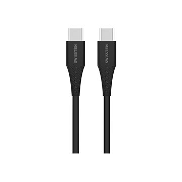 Swissten kabel TPE USB-C/USB-C Power Delivery 5A (100W) 1.5 m černý