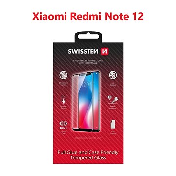 

Swissten 3D Full Glue pro Xiaomi Redmi Note 12 černé
