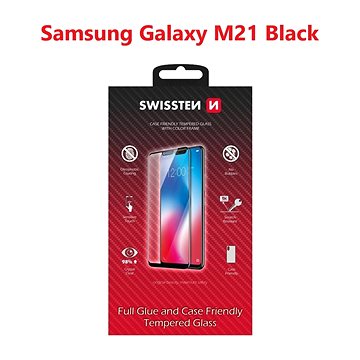 

Swissten 3D Full Glue pro Samsung M215 Galaxy M21 černé