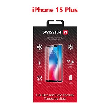 

Swissten 3D Full Glue pro Apple iPhone 16 černé