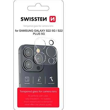 

Swissten ochranné sklo na čočky fotoaparátu pro Samsung Galaxy S22 5G / S22 Plus 5G