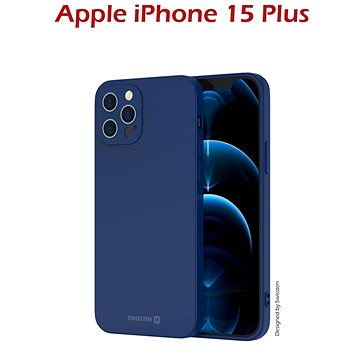 

Swissten Soft Joy pro Apple iPhone 15 Plus modré