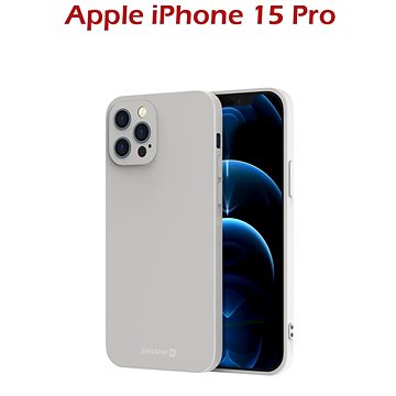 

Swissten Soft Joy pro Apple iPhone 15 Pro kamenně šedé