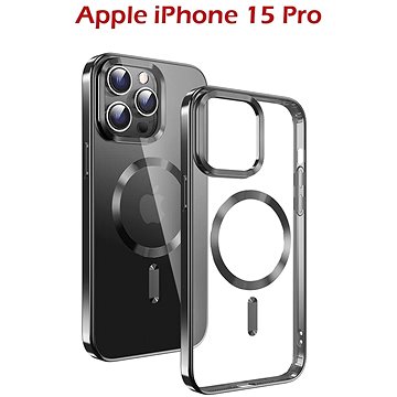 

Swissten Clear Jelly MagStick Metallic pro iPhone 15 černé