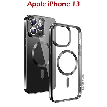 

Swissten Clear Jelly MagStick Metallic pro iPhone 13 černé