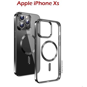 

Swissten Clear Jelly MagStick Metallic pro iPhone Xs černé