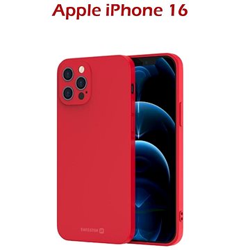 

Swissten Soft Joy pro Apple iPhone 16 červené