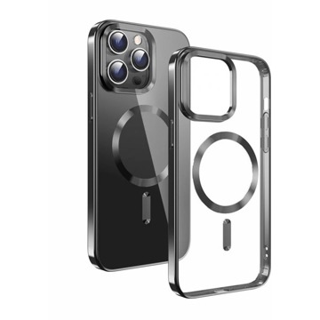 

Swissten Clear Jelly MagStick Metallic pro Apple iPhone 16 Pro černé
