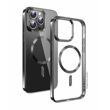 

Swissten Clear Jelly MagStick Metallic pro Apple iPhone 16 Pro Max černé