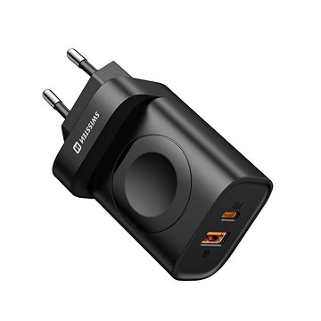 

Swissten síťový adaptér 1xUSB-A, 1xUSB-C a Apple Watch