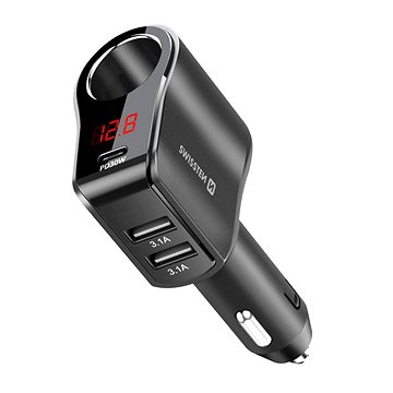 

Swissten CL adaptér s výstupem 1x CL, 1x UCB-C PD a 2x USB-A, 108W - 216W