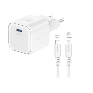 

Swissten síťový adaptér GaN 1x USB-C 35W Power Delivery + datový kabel USB-C/USB-C 1.2m bílý