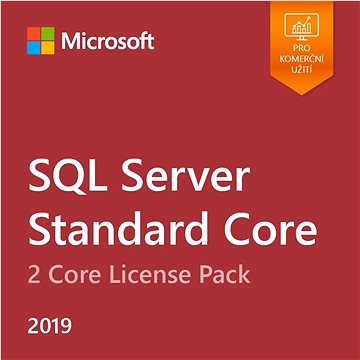 Microsoft SQL Server 2019 Standard Core - 2 Core License Pack (elektronická licence) - Kancelářský software